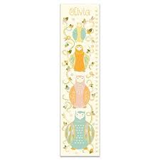 harriet bee durazo floral owls personalized growth chart