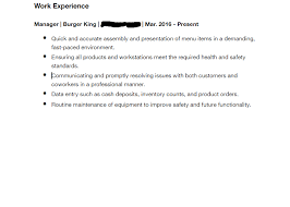 making fast food look good on a rsum