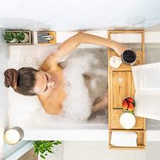 Org™ slimline velvet suit hangers (set of 50) 639. Amazon Com Bath Pillow And Bathtub Tray For Tub Pamper Yourself To A Luxurious At Home Spa Experience Bath Accessories Ideal Relaxation Gifts For Mom Self Care Gifts For Women Home Kitchen