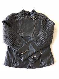 Zara Girls Black Faux Leather Biker Jacket Size 13 14 Good Condition Preowned Fashion Clothing Shoes Accesso Faux Leather Biker Jacket Zara Girl Fashion