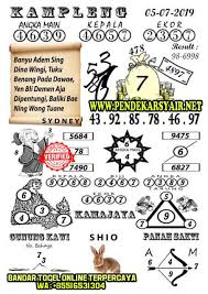 Syair Togel Sydney Hari Ini 05 Juli 2019 Sydney Selasa 13 Agustus