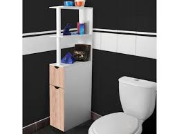 Optimiser les rangements autour des toilettes avec ces. Meuble Wc Etagere Willy Bois Gain De Place Pour Toilette 2 Portes Hetre Vente De Id Market Conforama