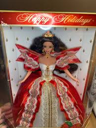 Happy Holidays Barbie Doll Christmas Barbie Collectible Red Etsy In 2020 Holiday Barbie Dolls Happy Holidays Barbie Christmas Barbie
