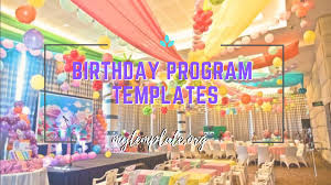 Yep, these posts contain over home birthday party themes, ideas, tips, tutorials, and inspiration. 8 Birthday Program Templates Pdf Psd Free Templates
