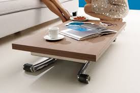 Mini Multifunctional Table For Small Spaces Resource Furniture Coffee Table To Dining Table Italian Furniture Living Room