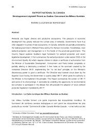 Environnement et changement climatique canada (en anglais : Pdf Developpement Legislatif Recent Au Quebec Concernant Les Milieux Humides Pierre Cloutier De Repentigny Academia Edu