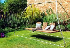 The main swing chair is sturdy enough and is also made of teak wood. 18 Modern Garden Swing Designs For The Garden And Terrace Interior Design Ideas Ofdesign