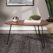 Aster Boho Hairpin Leg Walnut Coffee Table By Desert Fields Walmart Com Coffee Table Mid Century Coffee Table Coffee Table Wood
