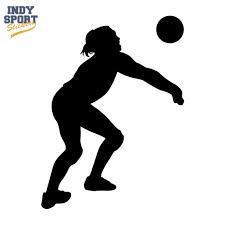 Silhouette Volleyball Player Bump Car Stickers And Decals Volleyball Players Volleyball Silhouette