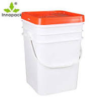 Wholesale 5 Gallon Food Grade Square Plastic Bucket with Lid ...