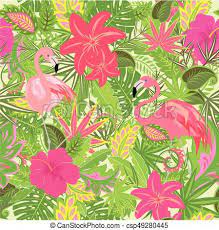 5 februari 2021 om 15:26. Exotische Textiel Weefsel Flamingo Kaart Papier Bladeren Behang Omhulsel Groet Bloemen Tropische Ontwerp Web Canstock