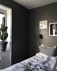 Bedroom With Dark Walls Oversize Cactus 2020 Dekorasyon