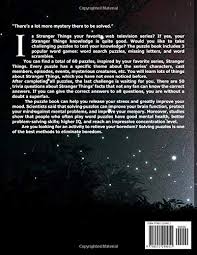 This covers everything from disney, to harry potter, and even emma stone movies, so get ready. Stranger Things Puzzle Book Fantastic Puzzle Book With Word Scrambles Trivia Questions Word Search An Many More For Kids And Adults Relaxation Pricepulse