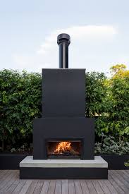 Outdoor Fireplace Black This Vaucluse Residential Project Was Designed And Built By Wyer Diy Outdoor Fireplace Outdoor Fireplace Designs Backyard Fireplace