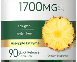 Εικόνα Pineapple with highlighted bromelain enzyme