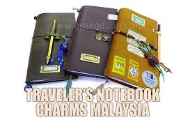 Traveler S Notebook Charms In Malaysia Green Daun Travelers Notebook Notebook Travel