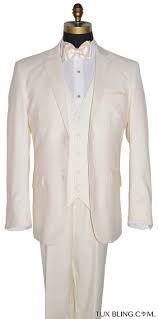 Browse closeout suit & designer brand suit collections & styles. Men S Off White 3 Piece Suit