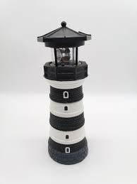 China Garden Decoration Outdoor Lawn Garden Resinic Solar Lighthouse With Rotating Lights Photos Pictures Made In China Com