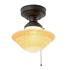 The scout collection recalls the sturdy design. Art Deco Semi Flush Ceiling Fixture W Pull Chain C1935 Ceiling Lights Semi Flush Ceiling Lights Light Fixtures