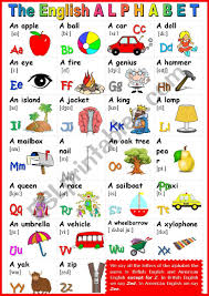 A set of letters or other characters with which one or more languages. The English Alphabet Poster 1 Esl Worksheet By Karagozian