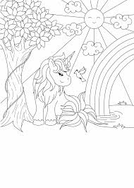Zon, wolken, regen en regenboog kleuring en printen pagina. Kleurplaat Eenhoorn Of Unicorn Kleurplaat Tijd Met Kinderen