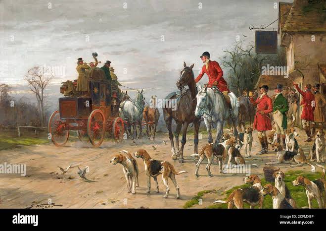 Fox hunt 19th century hi-res stock photography and images - Alamy