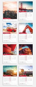 Morizt Creative Wall Calendar Design Monthly Template 2020 Full Desain Inspirasi