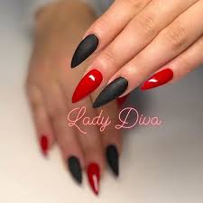 Summer Acrylic Red And Black Nail Designs Gorgeous Red Nail Designs Naildesignsjournal Com In 2020 Red Nail Designs Nail Designs Unique Colorful Nail Designs
