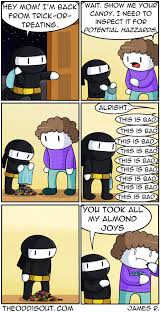 My Mom When I Come Back Home From Trick Or Treating No Joke She Actually Does This Same Candy Funny Comics Funny Comic Strips Funny Cartoons