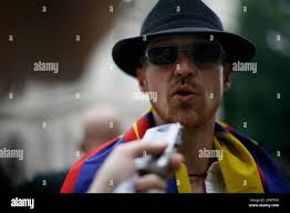 James Powderly speaks to a reporter in New York,