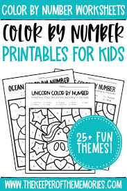 Maybe you would like to learn more about one of these? Color By Number Worksheets The Keeper Of The Memories