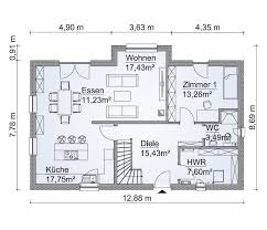Einfamilienhaus Grundriss Erdgeschoss Mit Offener Kuche Kochinsel Haus Bauen Ideen Grundrisse Fertighau Landhauser Grundriss Haus Grundriss Einfamilienhaus