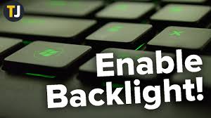 How To Enable Your Backlit Keyboard In Windows 10 Youtube