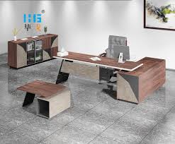 Mdf Office Desk Office Desk Office Furniture Aluminum Leg Executive Office Desk Executive In 2020 Furniture Design Table Office Furniture Design Furniture