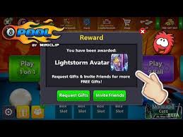Avatar, cues, spin, scratch, cash, an… 8 Ball Pool Free Lightstorm Avatars