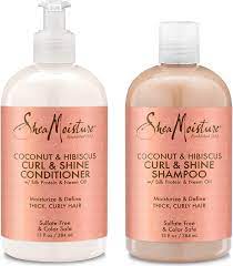 You want a good shampoo, and that's it. Shea Moisture Coconut Hibiscus Curl Shine Shampoo And Conditioner Set W Silk Protein And Neem Oil 13 Oz Bottles By Shea Moisture Amazon Co Uk Beauty