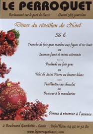 Traiteur organisateur de reveillons de noel ✅ receptions buffet grillades avec location cuisine mobile paris 75 val oise 95 en ile de france. Menu De Reveillon De Noel Picture Of Le Perroquet Cassis Tripadvisor