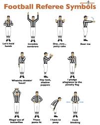 11 Organized Football Referee Signals Chart