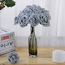 With exquisite artificial flower arrangements in shades of white, pink and red, floral bouquets our wide selection of artificial plants, flowers and coordinating vases at next provides long lasting beauty to your garden and home. Breeze Talk Artificial Flowers Grey Roses 50pcs Realistic Fake Roses W Stem For Diy Wedding Bouquets Centerpieces Arrangements Party Baby Shower Home Decorations 50pcs Light Grey Pricepulse