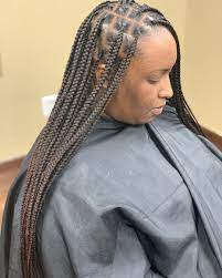 Medium Sized Knotless Box Braids The Natural Way My Website Is Almost Finished Youll Be Able To Customiz Box Braids Hairstyles Box Braids Styling Hair Styles