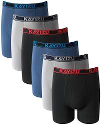 kayizu mens underwear ultimate soft cotton boxer shorts 6 pack