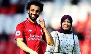 Mohamed salah of liverpool walks towards his wife, magi, after the premier league match between liverpool and wolverhampton wanderers at anfield on may 12, 2019 in liverpool, united kingdom. Who Is Mohamed Salah S Wife Magi And How Many Children Does The Egypt Star Have Football Sport Express Co Uk