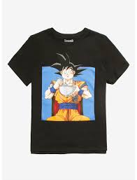 Dragon ball z is a popular anime following the adventures of goku, who with the help of his friends defends the earth against all manner of villains, from aliens to androids and everything in between. Dragon Ball Z Goku Ramen T Shirt