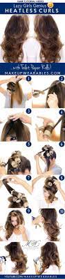 Overnight Curls Hacks For Curly Hairstyles No Heat Overnight Hairstyles Heatless Curls Overnight Tutorials Hair Styles