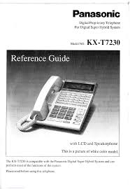 Manual Panasonic Kx T7230 Page 1 Of 26 English