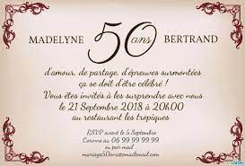 Texte D Invitation Anniversaire 50 Ans De Mariage Luxury Texte 50 Ans Anniversaire Gratuit Existeo