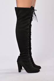 Love Me Long Time Boot Black Black Boots Boots Fashion