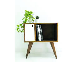 Walnut Sideboard Media Console Vinyl Record Storage Console Table Record Cabinet Vinyl Cabinet Media Unit Credenza Lp Storage Mueble In 2020 Sideboards Living Room Minimalist Furniture Mid Century Modern Table