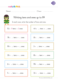 This is one of many exercises we provide emphasizing an understanding of our base ten number system. 1st Grade Place Value Worksheets Tens And Ones Worksheets Grade 1 Pdf