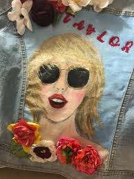 Hand painted Taylor Swift denim tour jacket